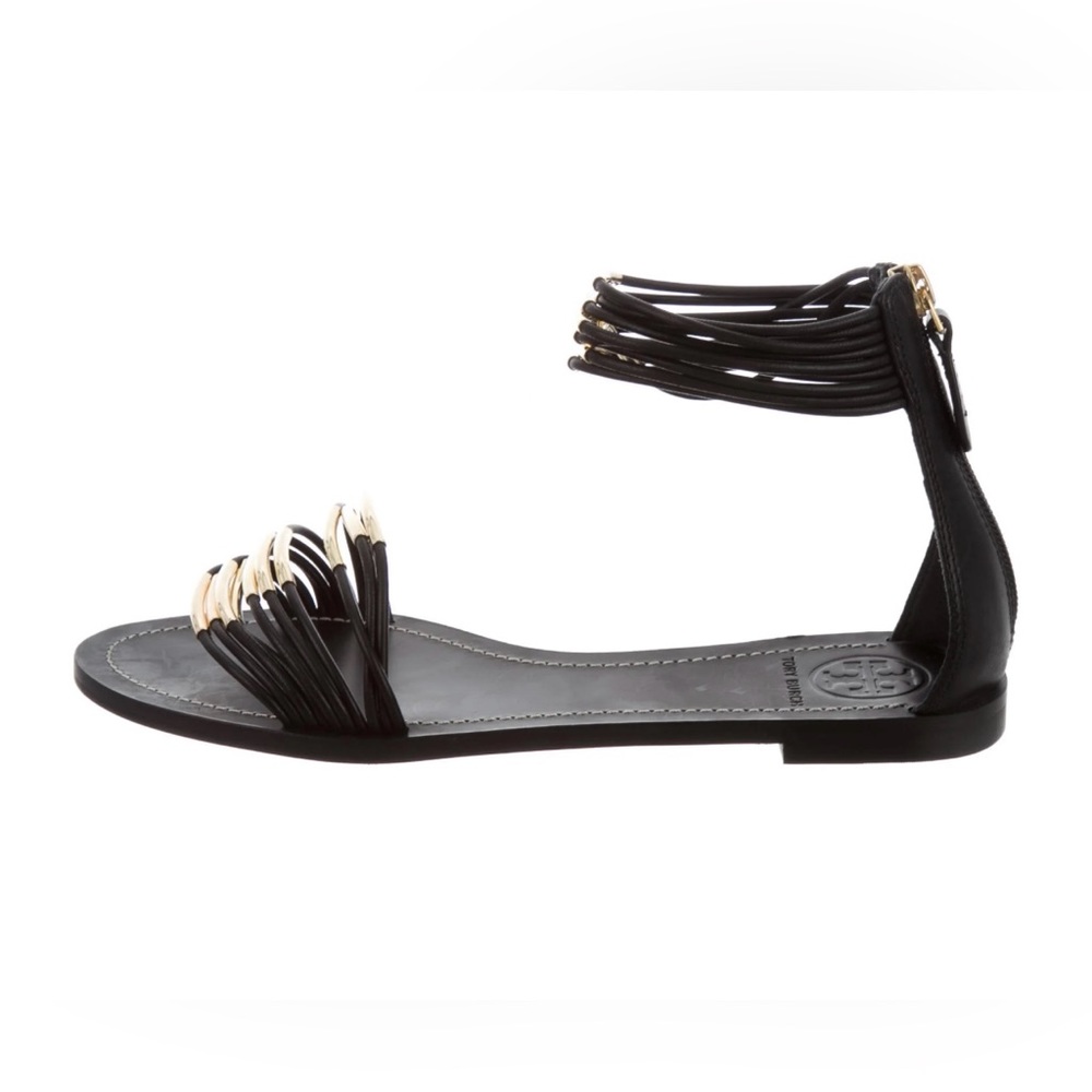 Tory Burch Black Mignon Flat Sandal